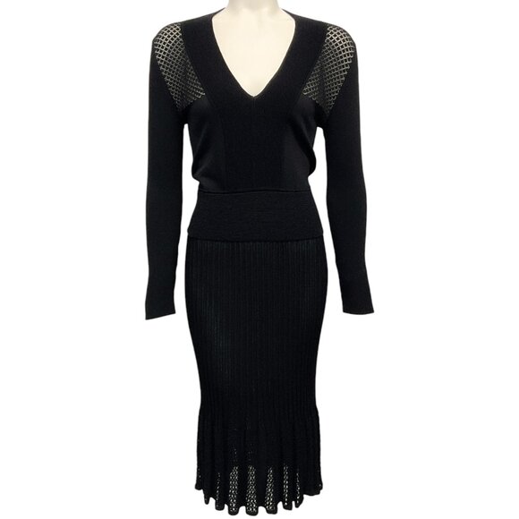 moschino cheap and chic black dress Moschino // Cheap & Chic Black & Gold Bobby Pin Dress – VSP Consignment main image 0